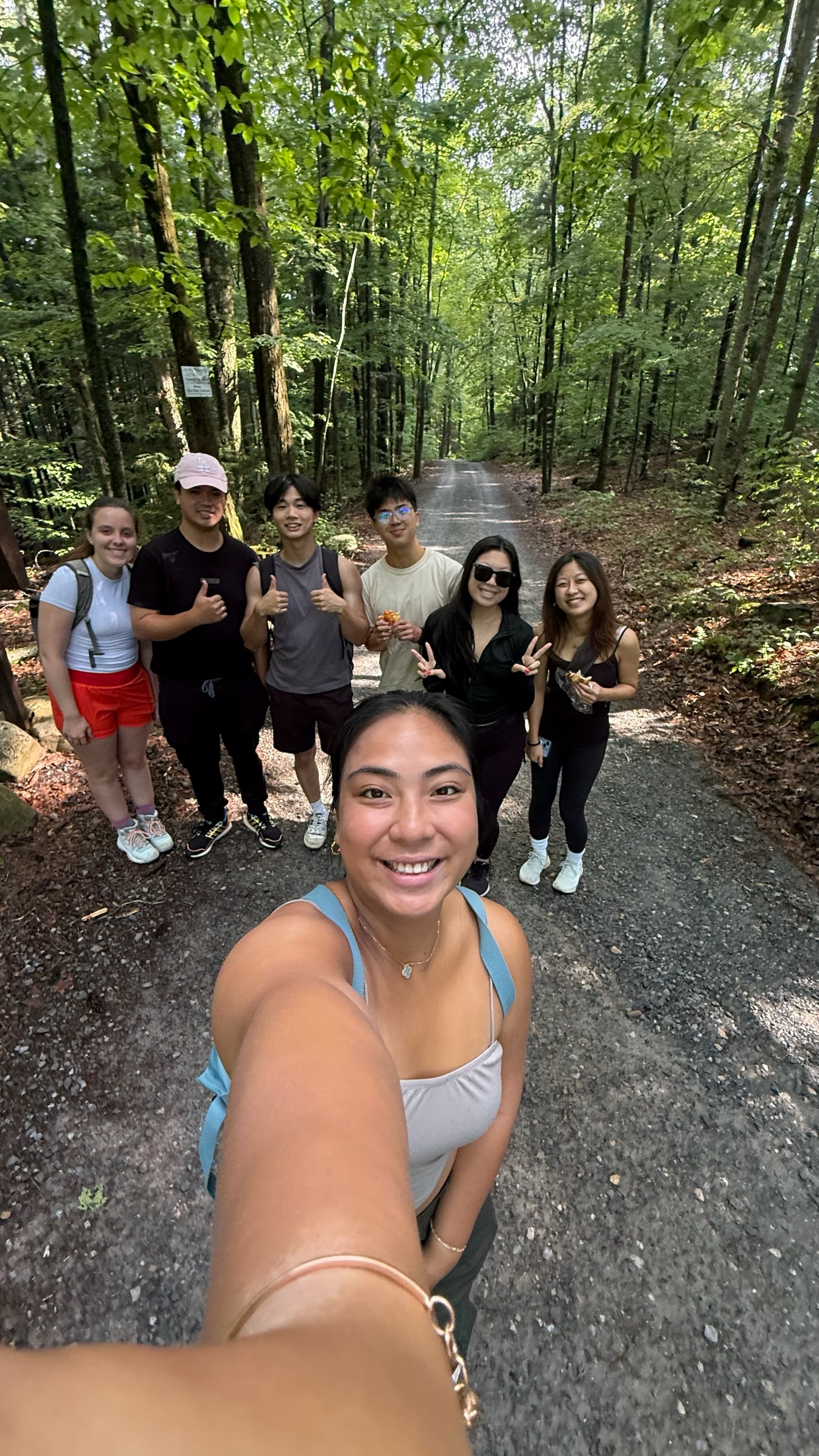 A hike upstate, with everyone.