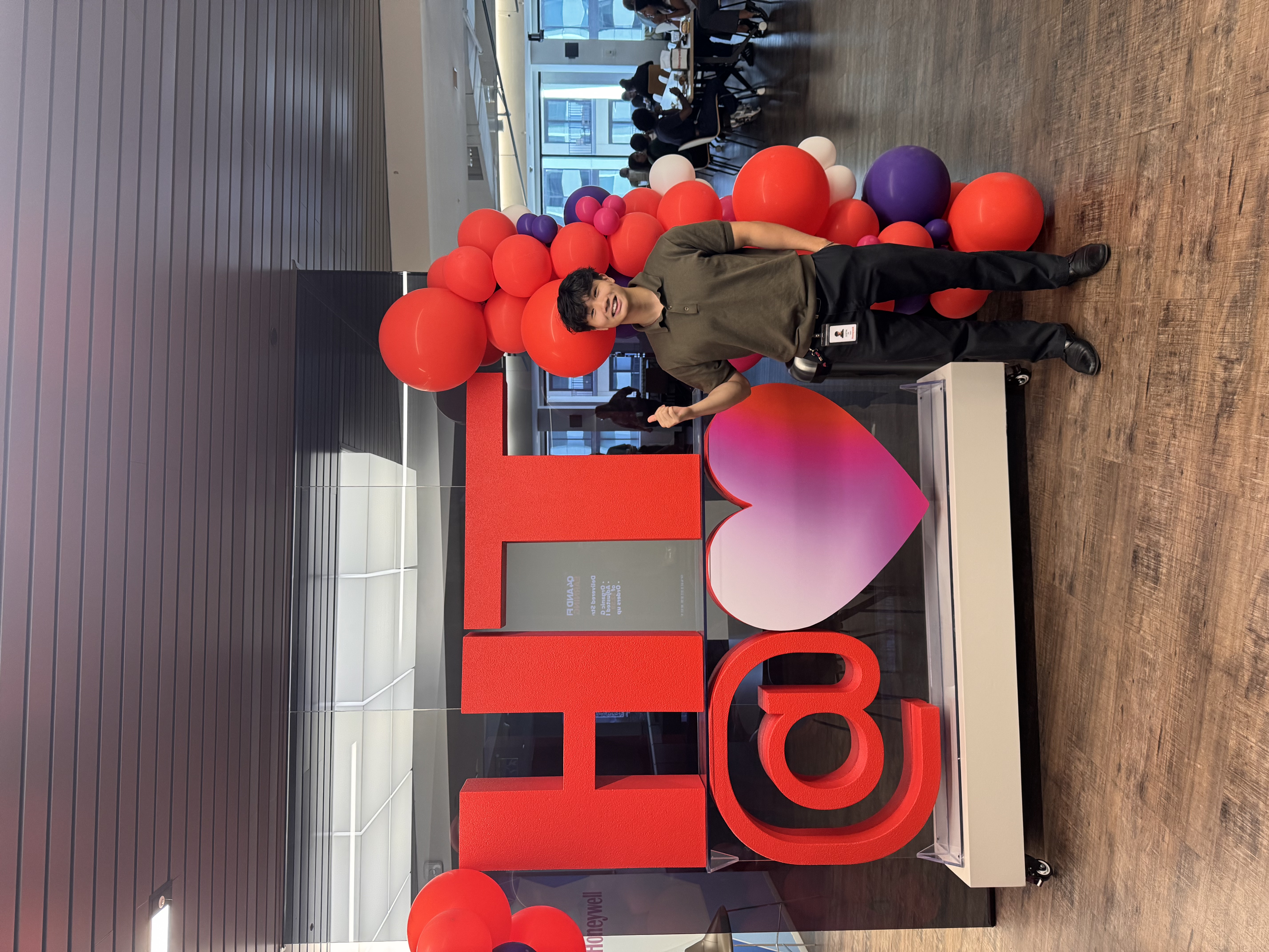 First week at Honeywell, thumb firmly up.
