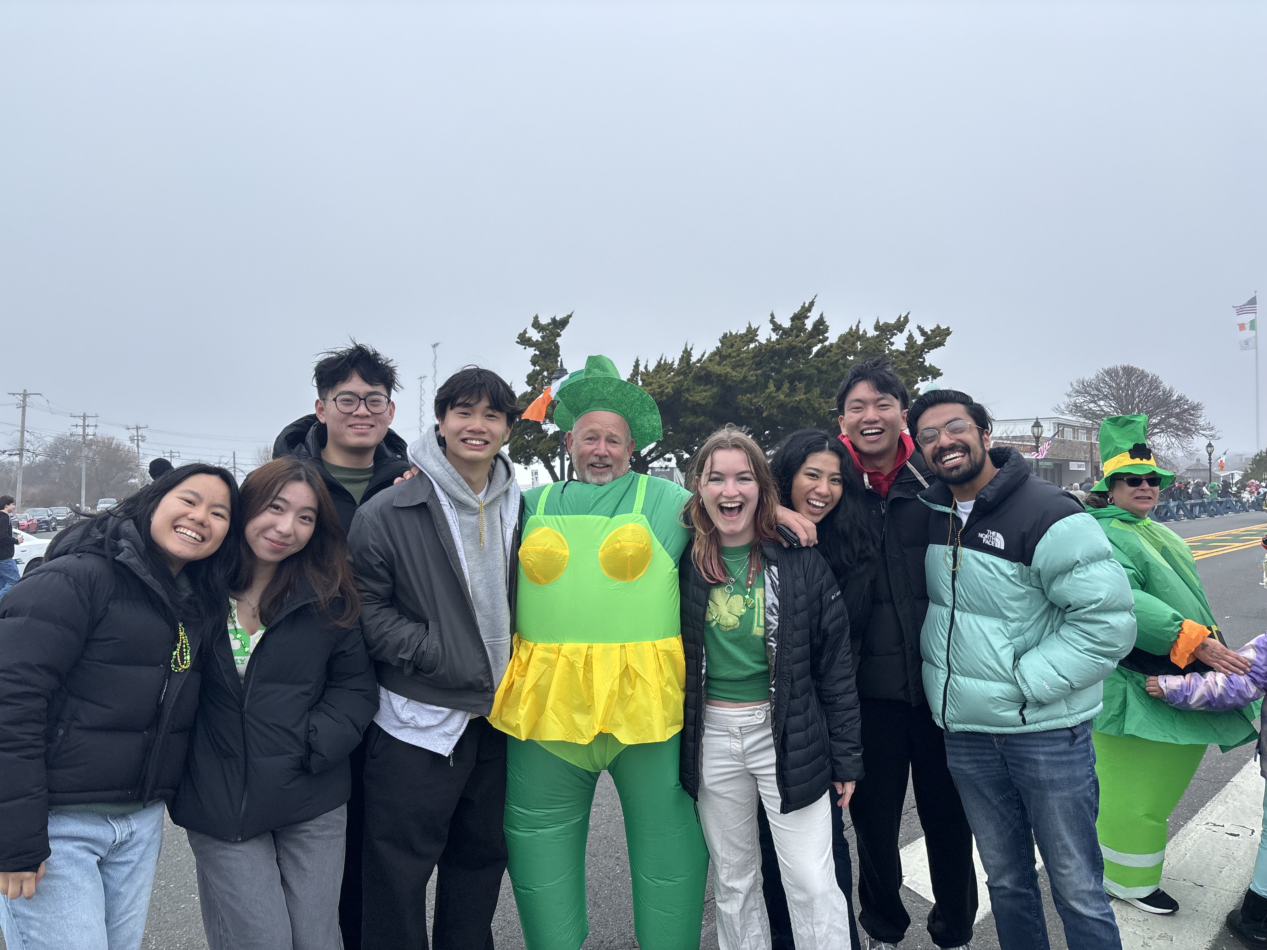 The St. Patrick's Day parade.